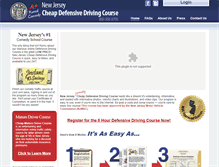 Tablet Screenshot of newjerseyonlinetrafficschool.com